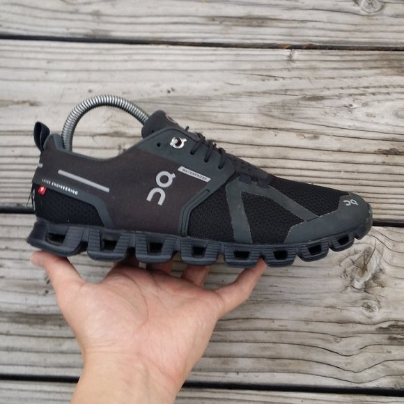 On Running Shoes - Women OnCloud On Cloud Waterproof Triple Black Running Shoes Sneakers